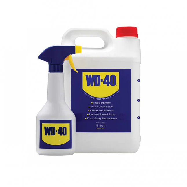 WD-40 Multi-Use Lubricant With Sprayer 5L 5 Litre Stops Squeaks Protection
